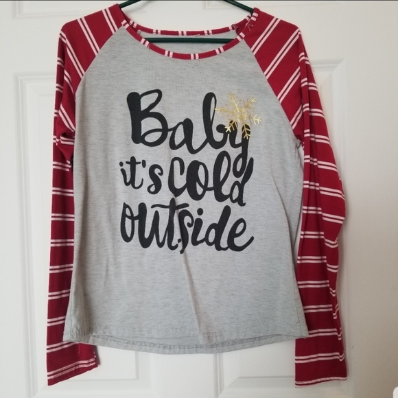 ❤Baby It's Cold Outside Long Sleeve Tee - Picture 2 of 2
